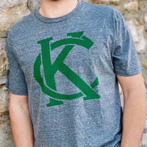KANSAS CITY GREY KC MONOGRAM SHORT SLEEVE LG